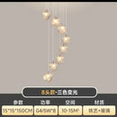 GobekUsa Cube Chandelier Pendant Lights for Restaurant Loft Stairwell Bedroom Art Décor