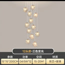 GobekUsa Cube Chandelier Pendant Lights for Restaurant Loft Stairwell Bedroom Art Décor