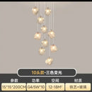 GobekUsa Cube Chandelier Pendant Lights for Restaurant Loft Stairwell Bedroom Art Décor