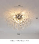 GobekUsa Dandelion Chandelier LED Pendant Lamp for Dining Room Bedroom Shops