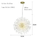 GobekUsa Dandelion Chandelier LED Pendant Lamp for Dining Room Bedroom Shops