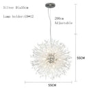 GobekUsa Dandelion Chandelier LED Pendant Lamp for Dining Room Bedroom Shops