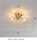 GobekUsa Dandelion Chandelier LED Pendant Lamp for Dining Room Bedroom Shops
