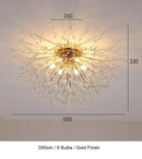 GobekUsa Dandelion Chandelier LED Pendant Lamp for Dining Room Bedroom Shops