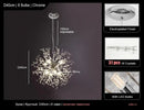 GobekUsa Dandelion Led Ceiling Chandelier for Home Decor Lighting Fixture