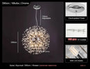 GobekUsa Dandelion Led Ceiling Chandelier for Home Decor Lighting Fixture