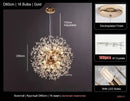 GobekUsa Dandelion Led Ceiling Chandelier for Home Decor Lighting Fixture