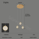 GobekUsa Double Story LED Ring Chandelier - Modern Nordic Style Living Room Lighting