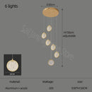 GobekUsa Double Story LED Ring Chandelier - Modern Nordic Style Living Room Lighting