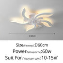 GobekUsa Dimmable Ceiling Fan Lights with Remote Control for Living Children's Bedroom Dining Room