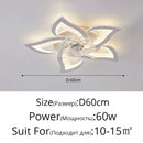GobekUsa Dimmable Ceiling Fan Lights with Remote Control for Living Children's Bedroom Dining Room