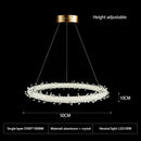 GobekUsa Crystal Flower LED Chandelier Pendant Light for Living and Dining Room