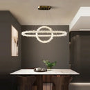 GobekUsa Crystal Flower LED Chandelier Pendant Light for Living and Dining Room