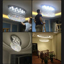 GobekUsa Crystal Flush Mount Chandelier: Modern Contemporary Lighting Fixtures