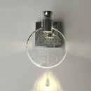 GobekUsa Crystal Glass Gold LED Wall Lamp for Modern Luxury Lighting in Living Bedroom Bedside Aisle