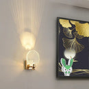 GobekUsa Crystal Glass Gold LED Wall Lamp for Modern Luxury Lighting in Living Bedroom Bedside Aisle