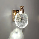 GobekUsa Crystal Glass Gold LED Wall Lamp for Modern Luxury Lighting in Living Bedroom Bedside Aisle
