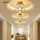 GobekUsa Crystal Glass Nordic LED Chandelier for Modern Indoor Lighting