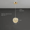 GobekUsa Crystal Gold Ceiling Light for Bedroom Dining Room G9 Bulb