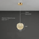 GobekUsa Crystal Gold Ceiling Light for Bedroom Dining Room G9 Bulb