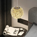 GobekUsa Crystal Gold Ceiling Light for Bedroom Dining Room G9 Bulb