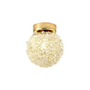 GobekUsa Crystal Gold Ceiling Light for Bedroom Dining Room G9 Bulb