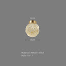 GobekUsa Crystal Gold Ceiling Light for Bedroom Dining Room G9 Bulb
