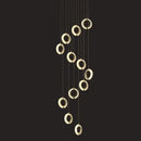 GobekUsa Crystal Gold LED Chandelier Modern Luxury Ceiling Lamp