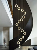 GobekUsa Crystal Gold LED Chandelier Modern Luxury Ceiling Lamp