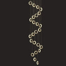 GobekUsa Crystal Gold LED Chandelier Modern Luxury Ceiling Lamp