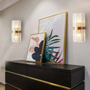 GobekUsa Crystal Gold LED Wall Sconce, Modern Nordic Bedroom Lighting Fixture
