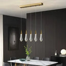 GobekUsa Crystal Gold Pendant Lights for Dining Room Kitchen Island Chandelier