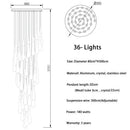 GobekUsa Crystal Gold Pendant Lights for Dining Room Kitchen Island Chandelier