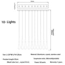 GobekUsa Crystal Gold Pendant Lights for Dining Room Kitchen Island Chandelier