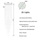 GobekUsa Crystal Gold Pendant Lights for Dining Room Kitchen Island Chandelier