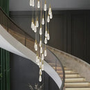 GobekUsa Crystal Gold Pendant Lights for Dining Room Kitchen Island Chandelier