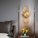GobekUsa Crystal Gold Wall Lamp for Bedroom, Living Room, and Study Room