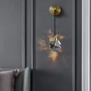 GobekUsa Crystal Golden Wall Sconce for Modern Indoor Lighting Decor