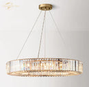 GobekUsa Crystal Halo Pendant Light: Elegant Chandelier for Bedroom Living Room Dining Room Decor