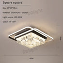 GobekUsa Crystal Industrial Pendant Lamps Set for Modern Living Room Bedroom Kitchen Decor