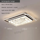 GobekUsa Crystal Industrial Pendant Lamps Set for Modern Living Room Bedroom Kitchen Decor