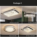 GobekUsa Crystal Industrial Pendant Lamps Set for Modern Living Room Bedroom Kitchen Decor