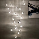 GobekUsa Crystal LED Ceiling Chandeliers Bedroom Living Room Staircase Pendant Lamp