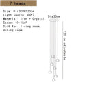 GobekUsa Crystal LED Ceiling Chandeliers Bedroom Living Room Staircase Pendant Lamp