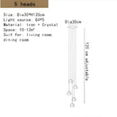 GobekUsa Crystal LED Ceiling Chandeliers Bedroom Living Room Staircase Pendant Lamp