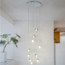 GobekUsa Crystal LED Ceiling Chandeliers Bedroom Living Room Staircase Pendant Lamp