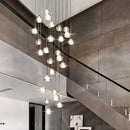 GobekUsa Crystal LED Ceiling Chandeliers Bedroom Living Room Staircase Pendant Lamp