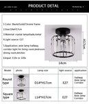 GobekUsa Crystal LED Ceiling Light Modern Home Decor Fixture for Living Room Kitchen Hallway
