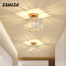 GobekUsa Crystal LED Ceiling Light Modern Home Decor Fixture for Living Room Kitchen Hallway