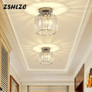 GobekUsa Crystal LED Ceiling Light Modern Home Decor Fixture for Living Room Kitchen Hallway